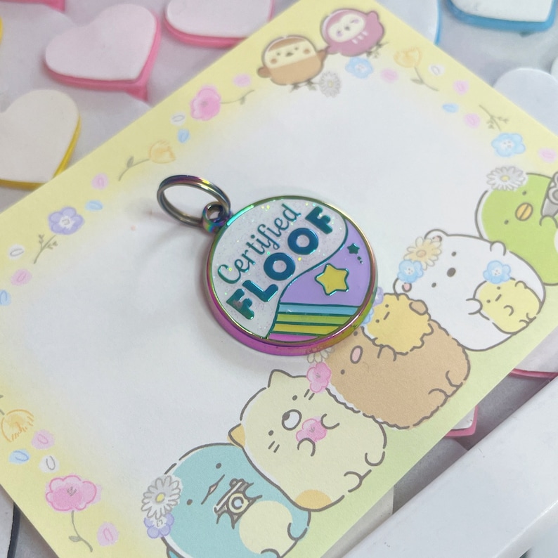 Heckin' Chonky Enamel Pet Tag Series Certified Floof