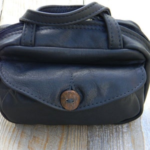 The Deluxe Apothecary Bag, Medicine Bag, Doctor bag in Black Leather