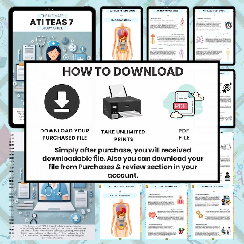 Complete ATI TEAS 7 Study Guide 2026 | 98+ Pages | 20+ Topics | Math ...