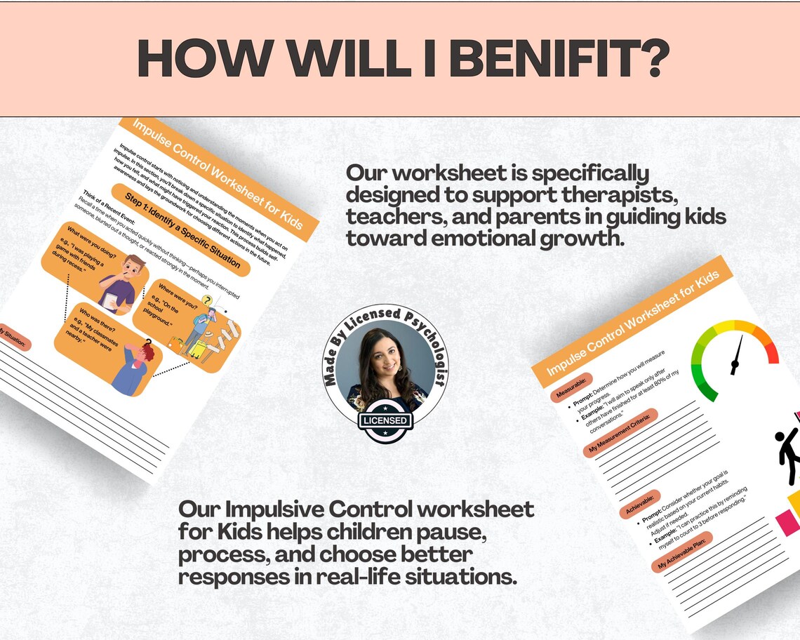 Impulse Control Mega Bundle Workbook, Emotional Regulation, Therapy ...