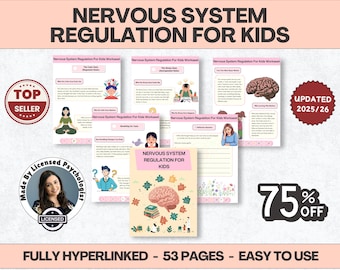 Regulación del sistema nervioso para niños, más de 53 páginas, más de 10 temas, con hipervínculos (descarga digital) PDF