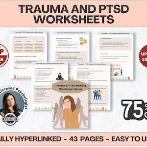Hyperlinked Trauma Workbook , Healing from Trauma, Childhood Trauma, PTSD,Therapy Worksheets,Trauma Processing,Trauma Therapy,Complex Trauma