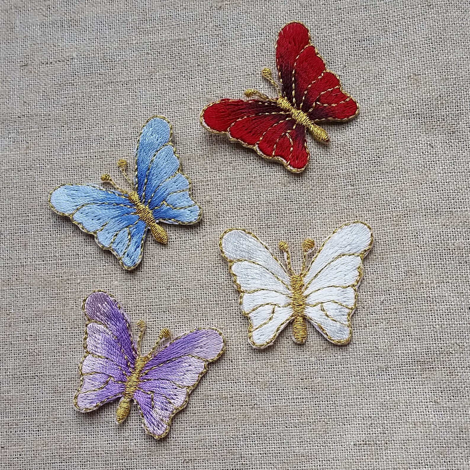 Butterfly patch Blue Butterfly patch Small Butterfly Jeans Etsy