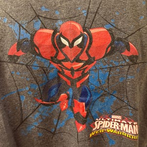 Marvel Spider-Man Web Warriors T-Shirt – Men’s Charcoal Gray Graphic Tee – Superhero Marvel Comics image 4