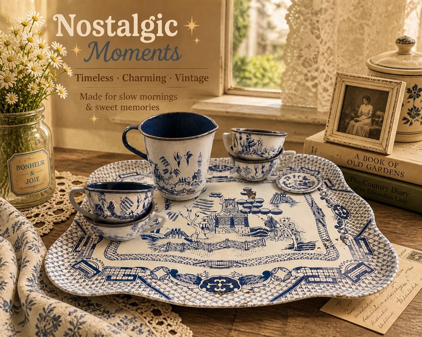 Blue willow childs tea set - Etsy 日本