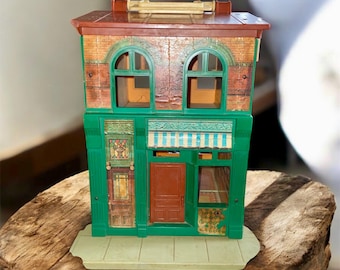 Casa de juegos vintage Fisher-Price Little People Barrio Sésamo n.° 938 – Hooper’s Store – Juego de los años 70 – Juguete clásico de FP