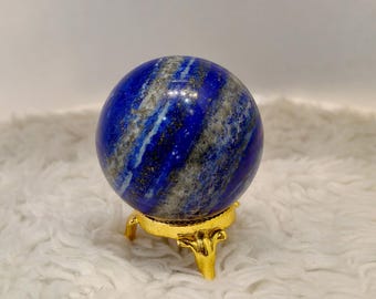 Lapis Lazuli Sphere – Third Eye Chakra Crystal, Afghanistan Origin