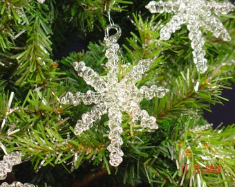 Handmade glass snowflake