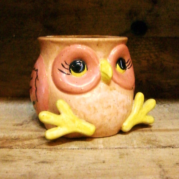 Ceramic Owl Mug from the 1970s