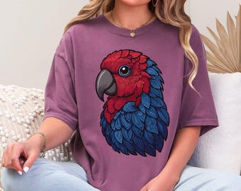 Eclectus Parrot Comfort Colors Shirt: Bird Owner Gift Tee