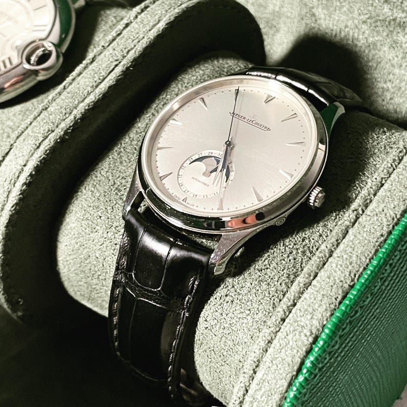 Green Saffiano Leather Watch Roll for 3 Watches | Travel Watch Case | Luxury Watch Storage | Men's Gift | Ships from Australia image 7