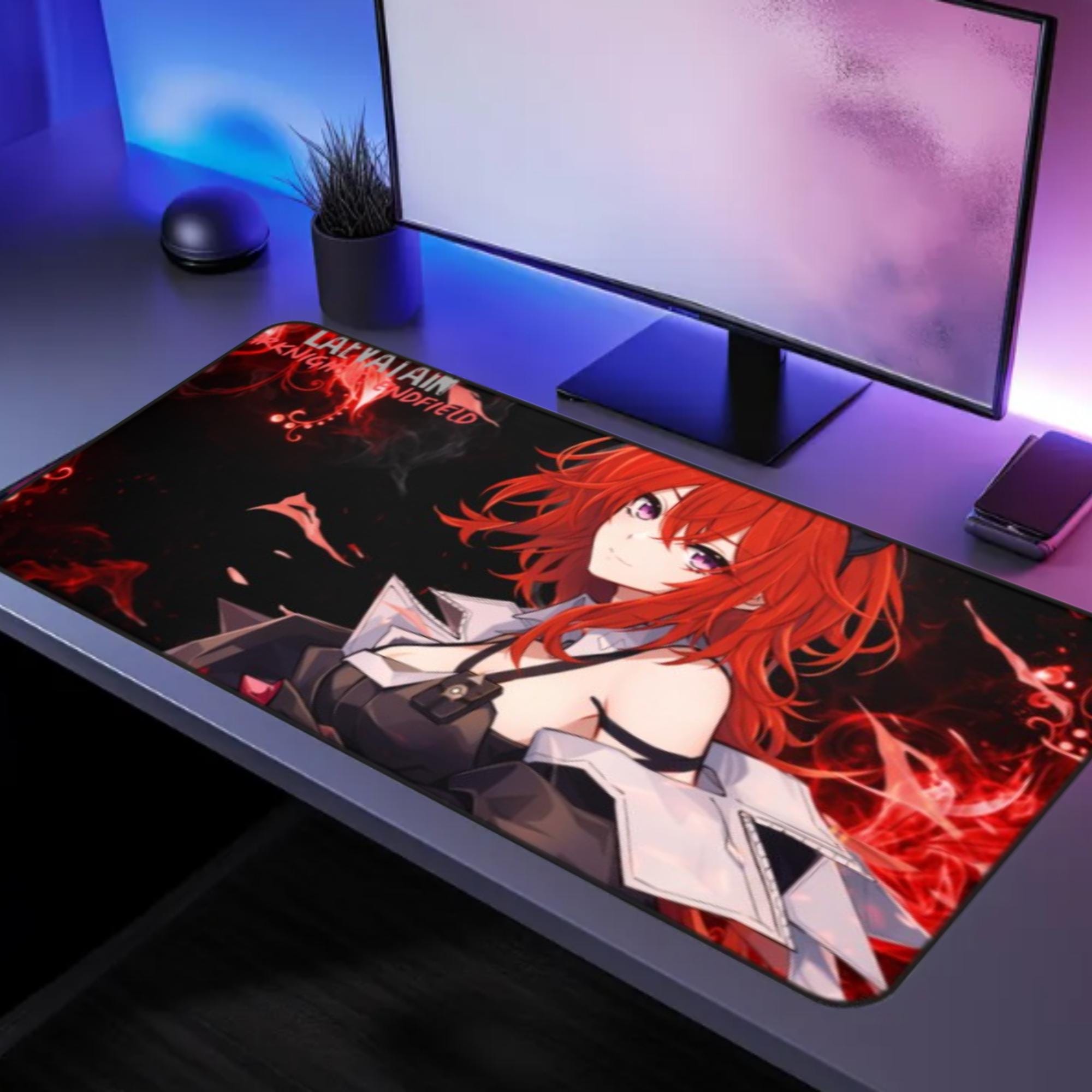 Laevatain Arknights Endfield Desk Mat | PC Gaming Mouse Pad XL 16x32 ...