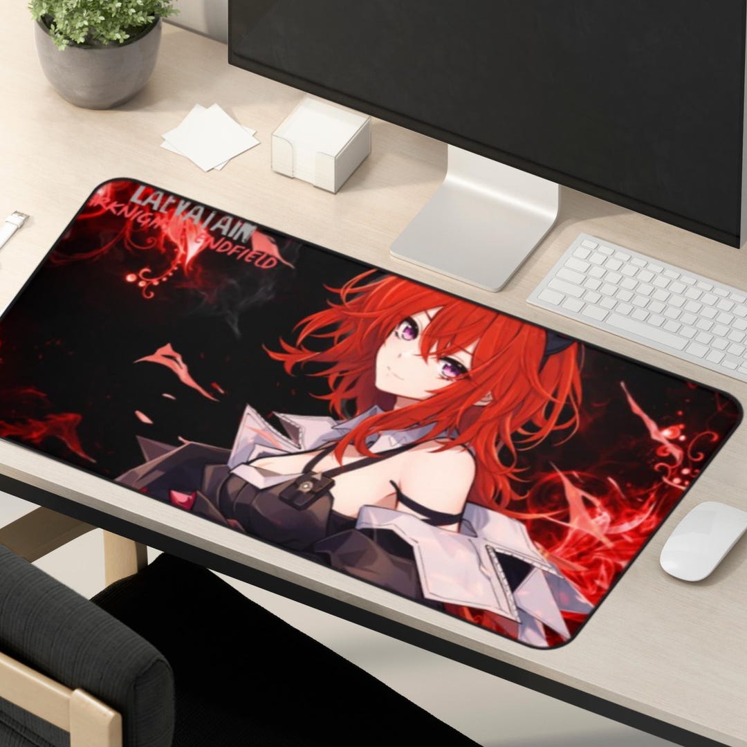 Laevatain Arknights Endfield Desk Mat | PC Gaming Mouse Pad XL 16x32 ...