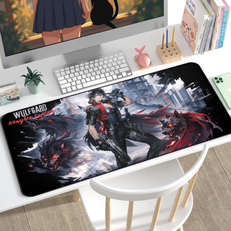 Arknights Endfield Wulfgard Desk Mat | Anime Gaming Mouse Pad XL 16x32 ...