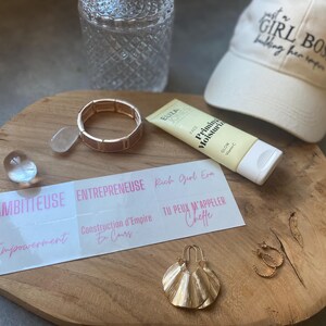 Stickers Collection CEO | Femmes ambitieuses | Décoration pour Entrepreneures et Business Woman | Affirmations positives | Transparent