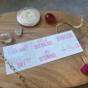 Stickers Collection Business Woman | Décoration pour Entrepreneures, Cheffes, Dirigeantes, Salariées | Message d'affirmation | Transparent