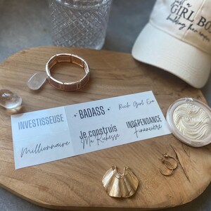 Stickers Collection Business Woman | Décoration pour Entrepreneures, Cheffes, Dirigeantes, Salariées | Message d'affirmation | Transparent
