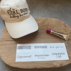 Stickers Collection CEO | Femmes ambitieuses | Décoration pour Entrepreneures et Business Woman | Affirmations positives | Transparent