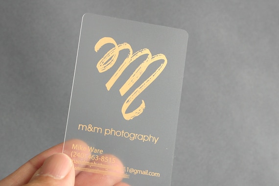 Plastic Business Cards - Transparent Business Card Printing