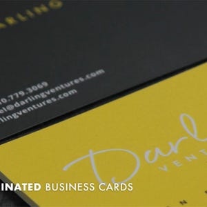 100 Visitenkarten oder Anhänger aus Velours-Velour | 19PT Dicke Soft Touch Matte Lager | Farbe Individuell gedrucktes hochwertiges Visitenkarten-Logo USA Bild 1