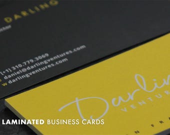 100 Velvet Suede Business Cards or Hang Tags | 19PT Thick Soft Touch Matte Stock | Color Custom Printed High Quality Visiting Cards Logo USA