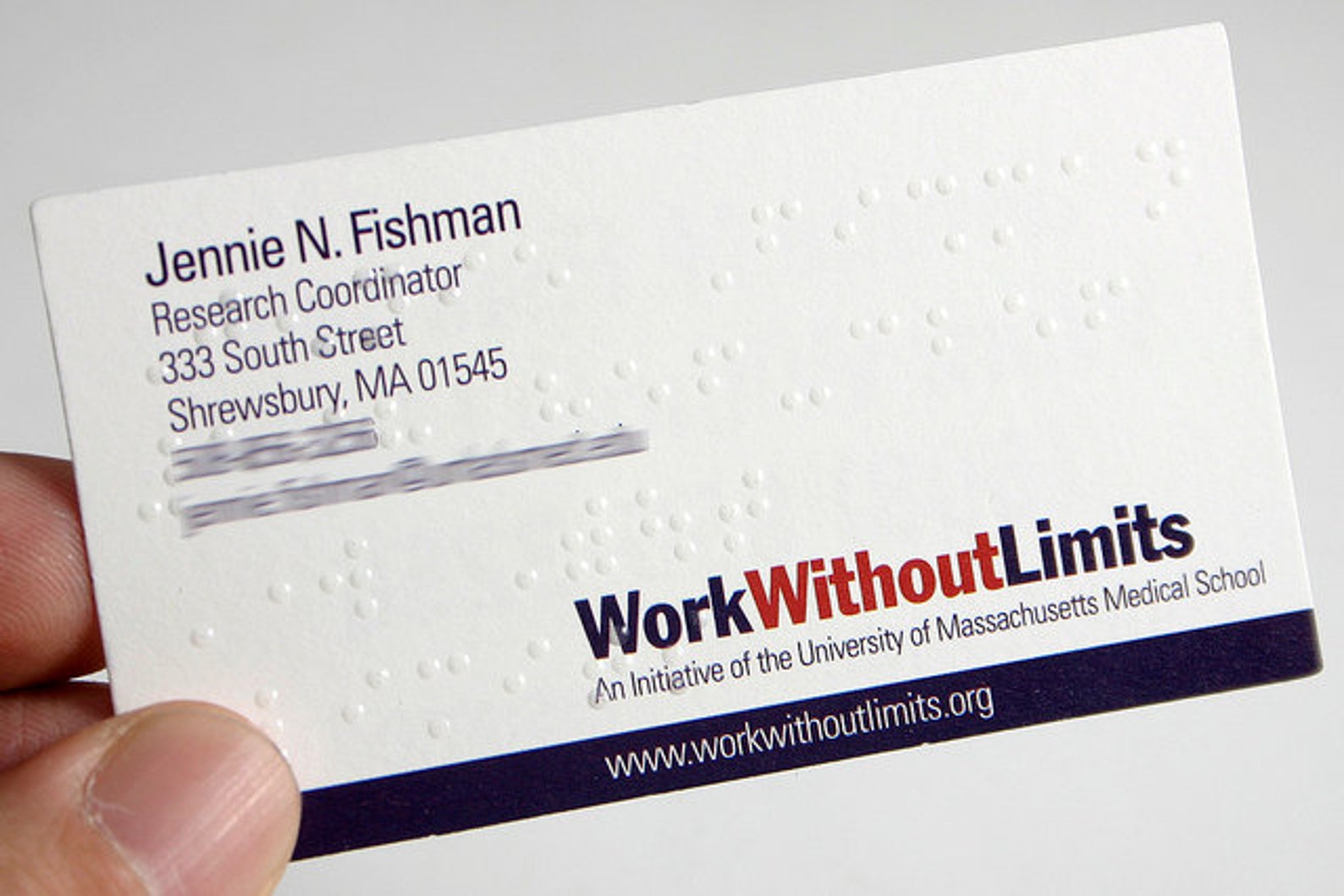 200 Business Cards Braille raised ink 11 PT matte stock Etsy