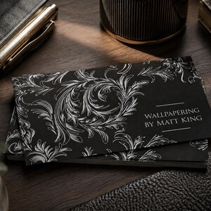 200 Black Business Cards | Rose Gold Copper Bronze Metallic Foil | 14PT 16PT Matte Thick | Color Custom Printed Calling Cards Hang Tags USA image 15