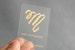 200 Business Cards - Frosted plastic stock - gold or silver metallic foil - recyclable opaque eco-friendly clear translucent see through USA 