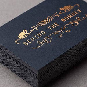400 visitekaartjes - zwarte 14 PT 16 PT matte voorraad koperbrons roségouden holografische metaalfolie - luxe zwarte moderne visitekaartjes-tags