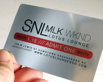 200 Business Cards | Silver Mirror Finish Plastic Stock | Rounded Corners Color Custom Printed | Visiting Membership Loyalty Cards Tags USA