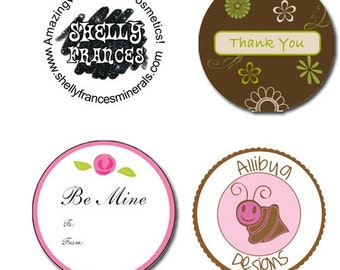 100 Adesivi Rotondi Personalizzati, 7,6 X 7,6 Cm, Con Testo, Immagine, Logo, Etichette Personalizzate Con Logo Per Le Imprese (viola - Foto 4