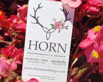 200 Business Cards or Tags | 16PT Scotland Uncoated Stock | Heavy Textured Eco Friendly Natural Recycled | Logo Art Color Custom Printed USA