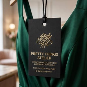 200 Black Business Cards | Rose Gold Copper Bronze Metallic Foil | 14PT 16PT Matte Thick | Color Custom Printed Calling Cards Hang Tags USA image 16
