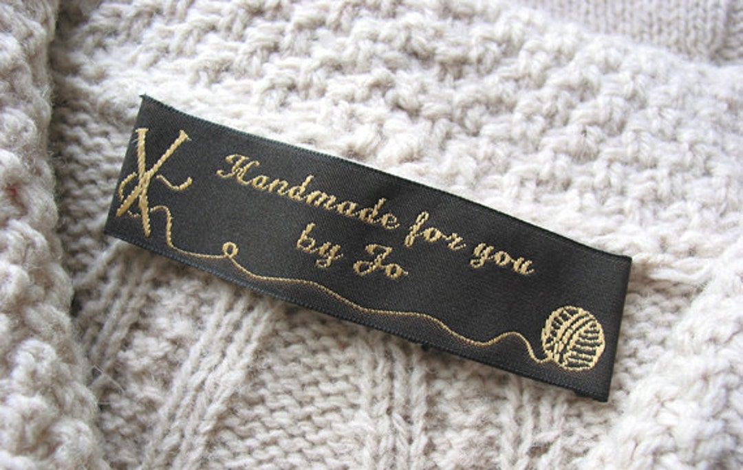 300 Custom Woven Labels SATIN Fabric Tags Complimentary - Etsy