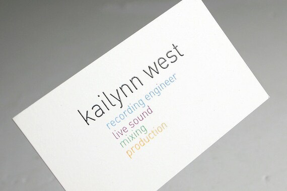 400 Business Cards Raised Ink 16 Pt Silky Matte Stock Etsy