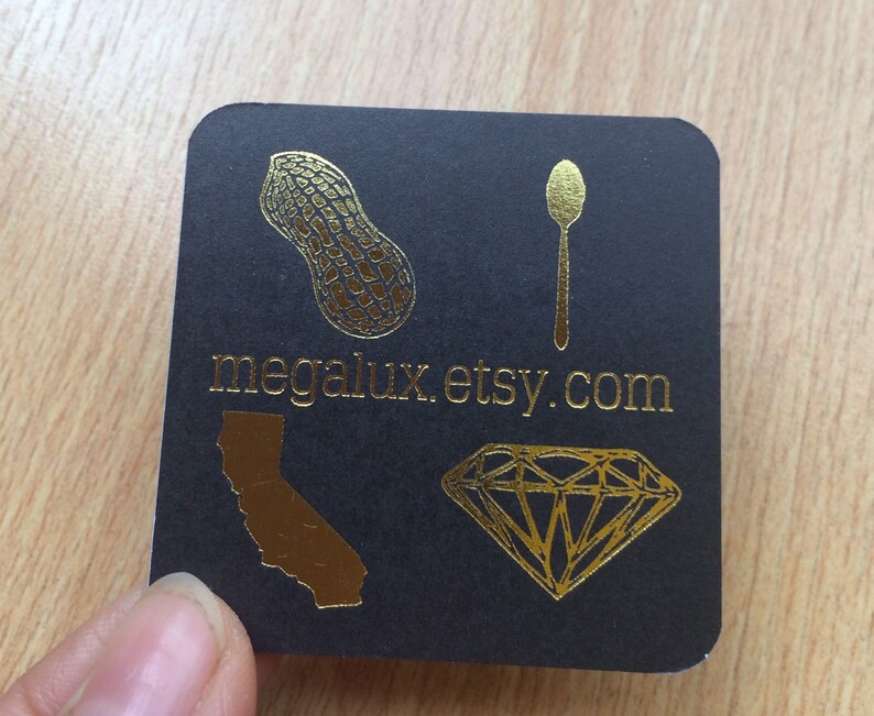 100 Business Cards Black 14PT 16PT Matte Stock Gold Matte Etsy Sweden