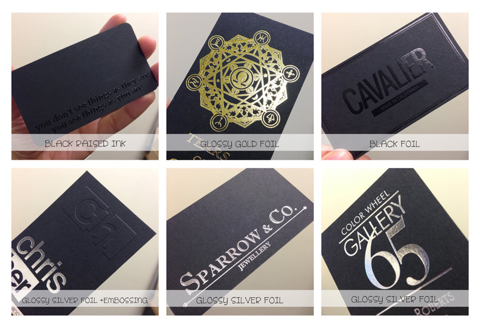 100 Business Cards Black Matte Card Stock 14PT 16PT Thick Etsy