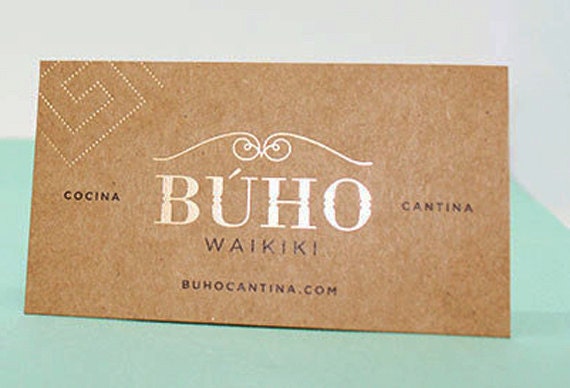200 Business Cards Or Tags 13 PT Brown Kraft Paper With