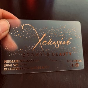 200 Visitenkarten - Gefrostete Visitenkarten aus den USA - Kupfer, Rosé, Rot, Gold, Metallfolie gestempelt, recycelbar