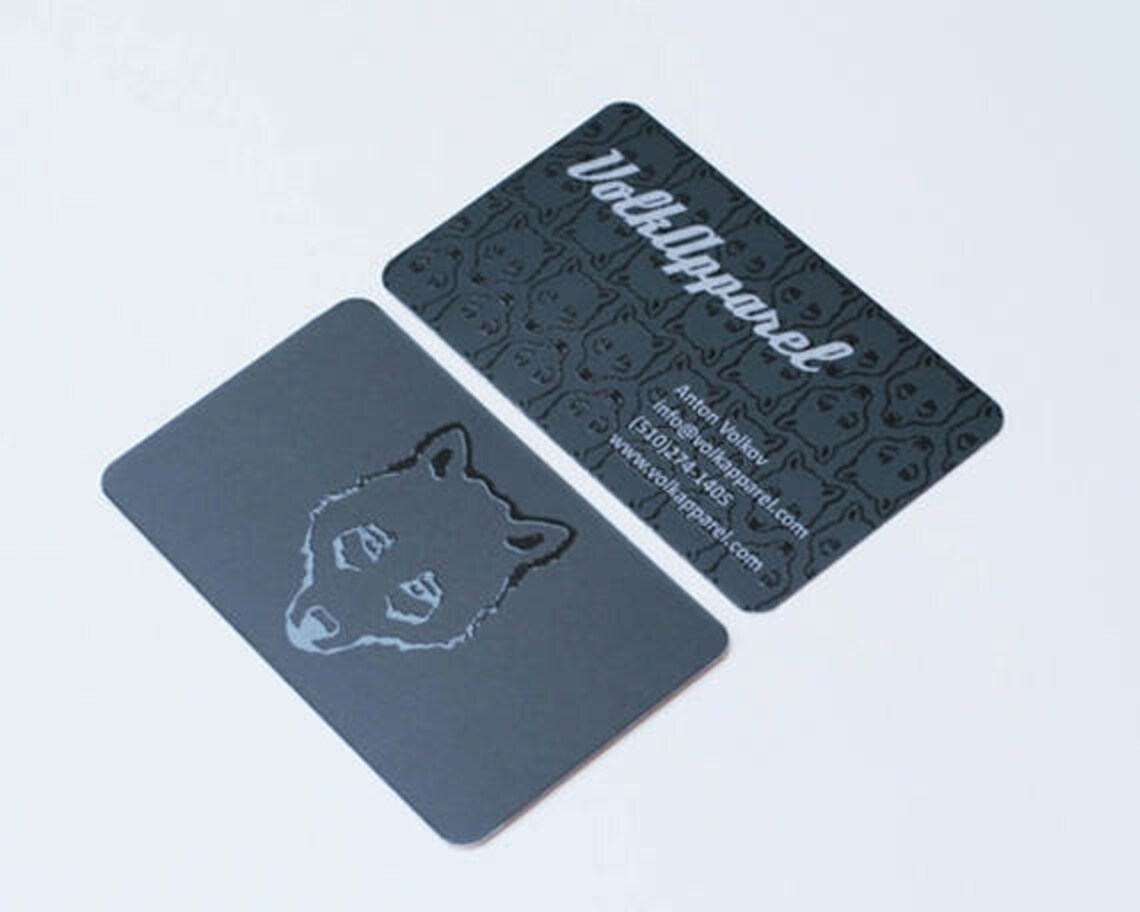 500 Business Cards Raised ink Raised spot UV gloss 16 PT Etsy