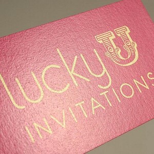 200 visitekaartjes - 16 pt cardstock met parelsterren en astraal metallic glittereffect - op maat bedrukt