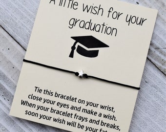 Graduation Bracelet Graduation Wish Bracelet Graduation Card Congratulations card Graduation Gift Encouragement card,Graduation Jewelry