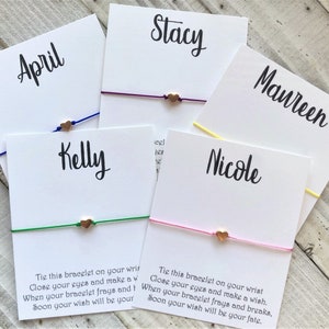 Custom name wish Bracelet team gift birthday party simple gift cord personalized custom wish bracelet party favor