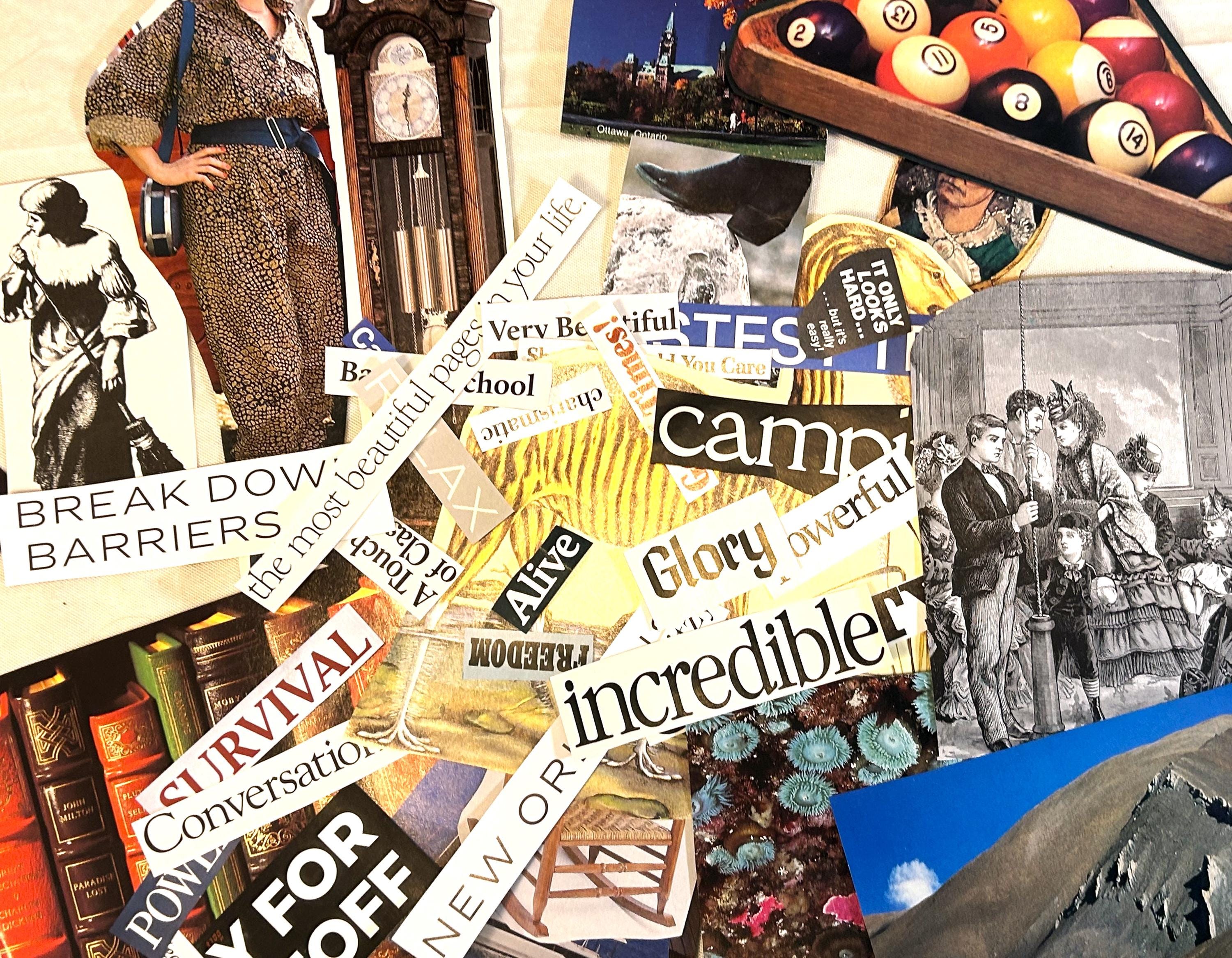 Random Magazine Article Mystery Random Magazine Clippings Lot of Ephemera Magazine Words ...