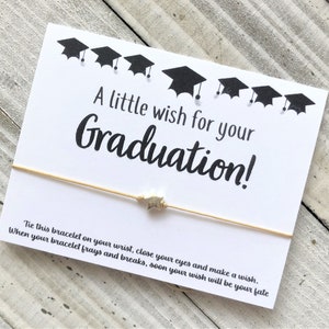 Graduation Wish Bracelet Class of 2024 Bracelet Seniors Wish Bracelet ...