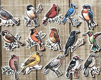 Bird fussy cuts junk journal fussy cuts journal card making die cuts bird die-cuts set of 15