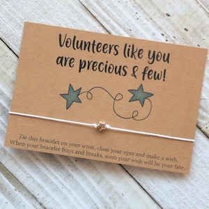 Pulsera de deseos de voluntarios con una cuenta de estrella pulsera de regalo de regalo de regalo simple pulsera de deseo
