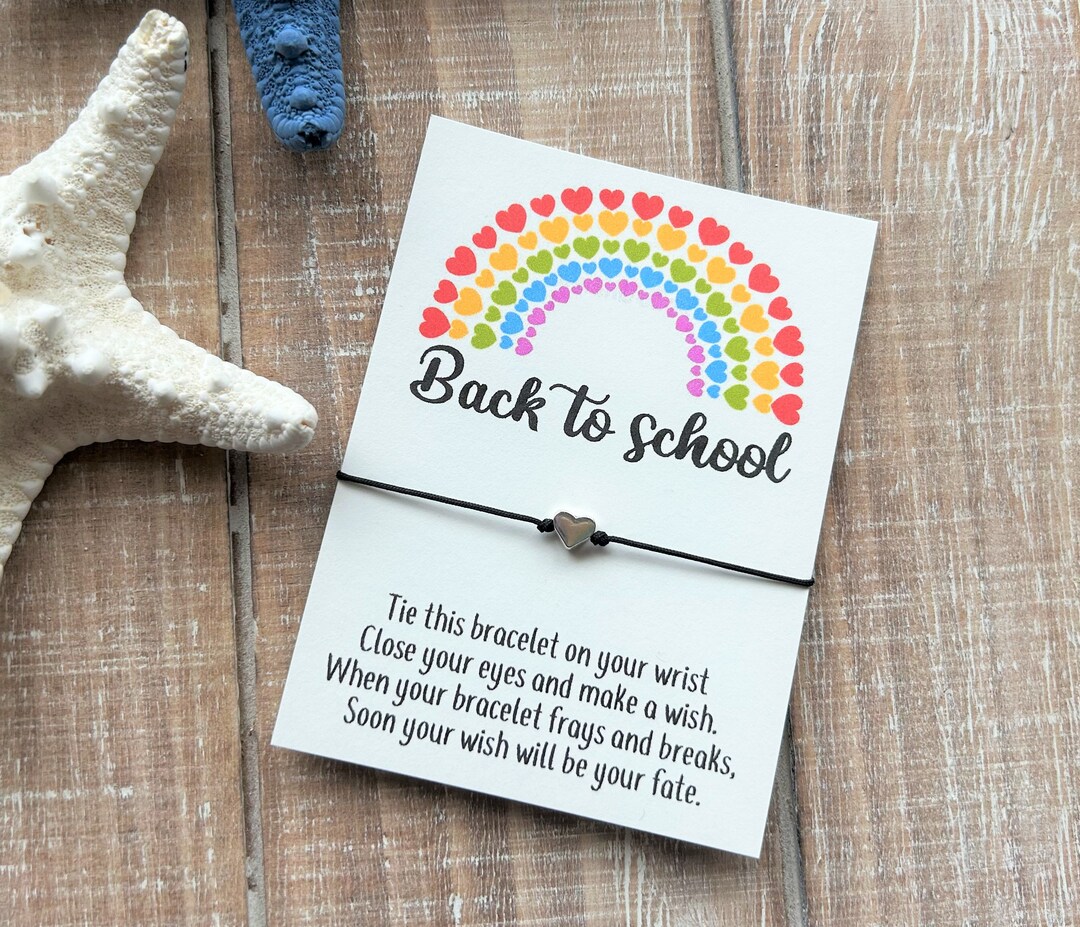 Back to School Wish Bracelet BTS First Day of School Wish Bracelet With ...