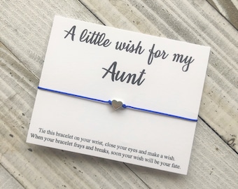 Aunt Wish Bracelet cord Aunt wish bracelet simple gift cord wish bracelet love Aunt wish