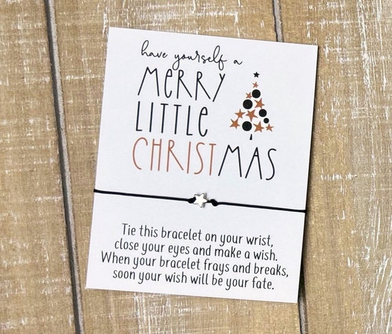 Merry Christmas Wish Bracelet Wish Bracelet Gift Christmas Gift